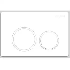 Essence R&T Waze Matte White ABS Round Inwall Cistern Buttons Only G3004111WH