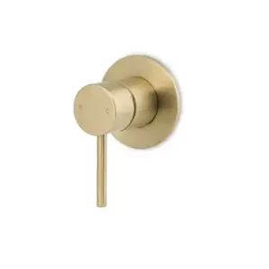 Artline Brushed Gold Shower Mixer Trim Kit 80MM Backplate (Refer Body Code 1656529) Lead Free