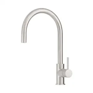 Artline Brushed Nickel Sink Mixer Cold Start Pull Out Gooseneck Lead Free