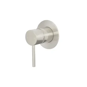 Artline Brushed Nickel Shower Mixer Trim Kit 80MM Backplate (Refer Body Code 1656529) Lead Free