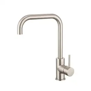 Artline Brushed Nickel  Sink Mixer Cold Start Square Gooseneck   Lead Free