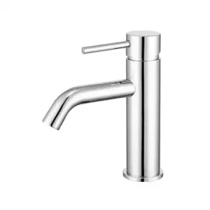 Artline Chrome Basin Mixer Cold Start Curved Spout Lead Free