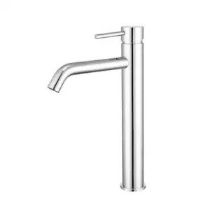 Artline Chrome Highrise Basin Mixer Cold Start Curved Spout   Lead Free