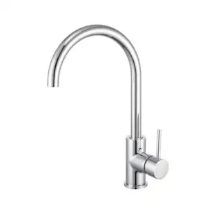 Artline Chrome Sink Mixer Cold Start Gooseneck   Lead Free