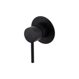 Artline Matte Black Shower Mixer Trim Kit 80MM Backplate (Refer Body Code 1656529) Lead Free