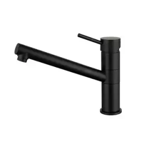 Artline Matte Black Sink Mixer Cold Start Upswept 45 Degree Lead Free