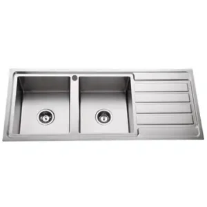 Colby 1200mm Double Bowl Sink-Left Hand Bowl