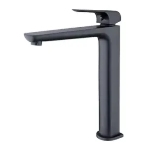 Elgin Basin Mixer – Hi Rise Matte Black