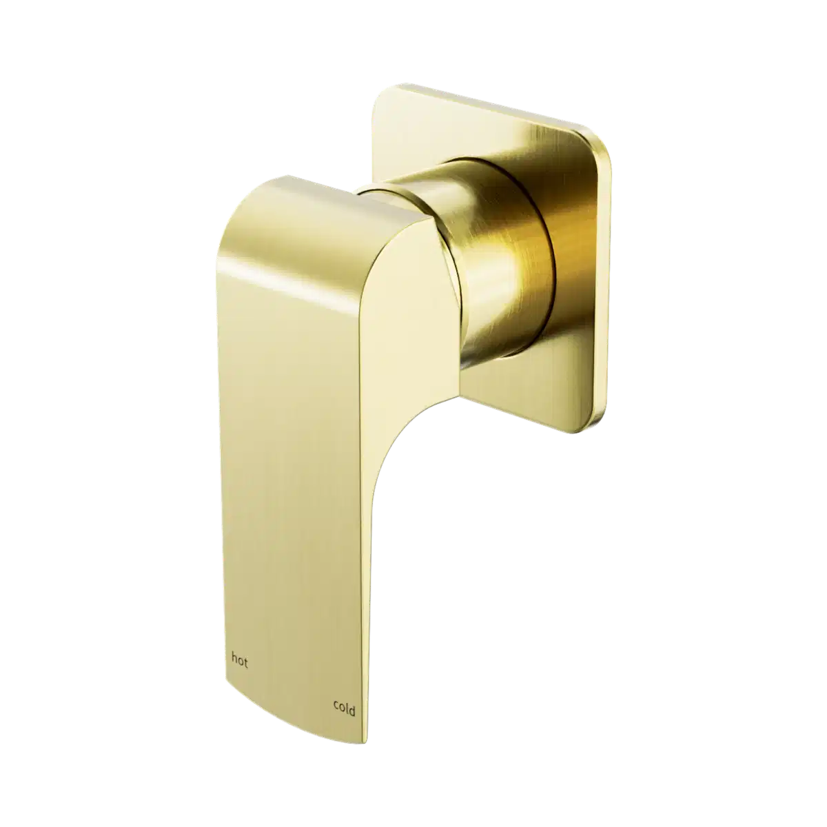 Image of Elgin Brushed Gold Square 65mm x 65mm BathShower Mixer