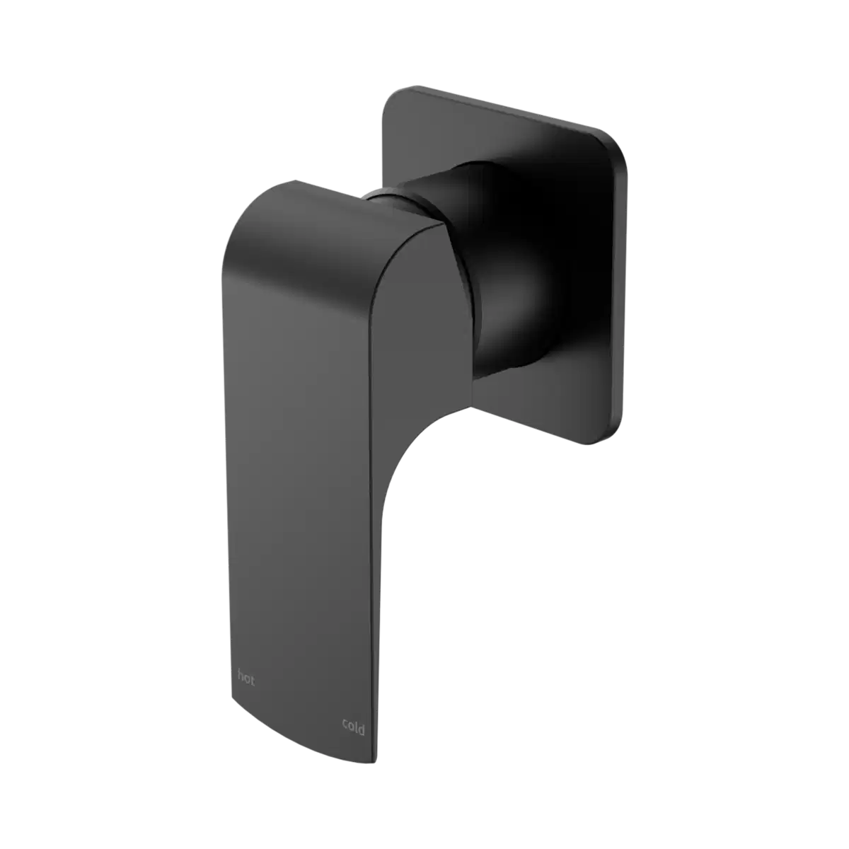 Image of Elgin Matte Black Square 65mm x 65mm BathShower Mixer