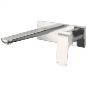 Elgin Wall Mixer & Spout & Plate – Brushed Nickel