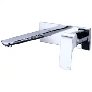 Elgin Wall Mixer & Spout & Plate – Chrome
