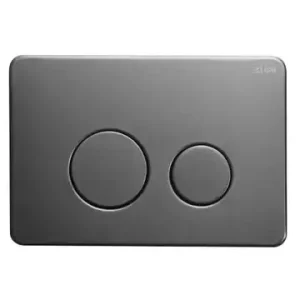 Essence R&T Lexy Gun Metal Stainless Steel Round Inwall Cistern Buttons Only G3004118GM