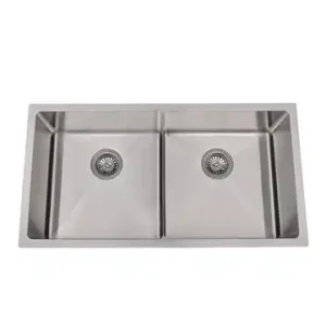 EuroSelect Athens Slim Bridge DBL Bowl Under Counter Sink 855x450x230