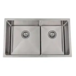 EuroSelect Hanover Slim Bridge Bowl & 3/4 Under Counter Sink 770x450x230