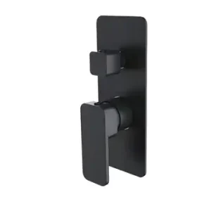 Hamel Matte Black Diverter Shower Mixer