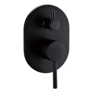 Huss Shower/Bath Mixer with Diverter Matte Black