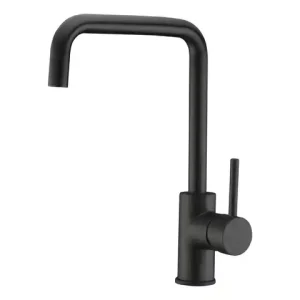 Huss Square Neck Sink Mixer, Matte Black