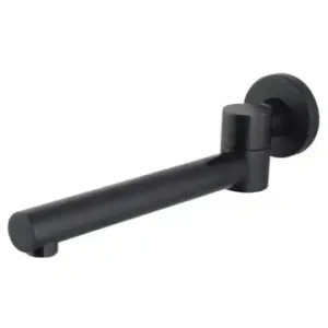 Intra Wall Swivel Bath Spout Round – Matte Black