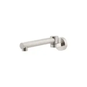 Mimas Round Swivel Bath Spout 240mm Brushed Nickel