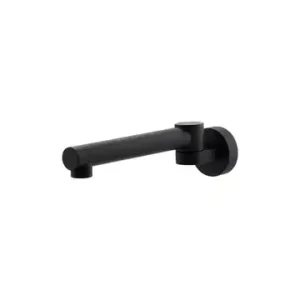 Mimas Round Swivel Bath Spout 240mm Matte Black