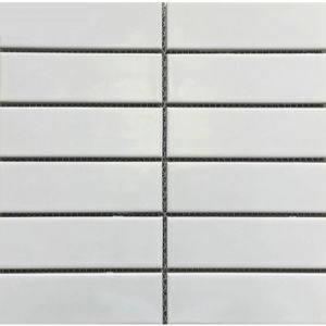 Image of SUBWAY WHITE SATIN MATT STACKBOND 45X145 291X297MM SHEET