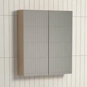 Scene Mirror Shaving Cabinet Soft Oak – 600mm