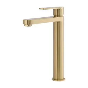 Spectra Brushed Gold Highrise Basin Mixer  Lead Free