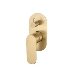 Spectra Brushed Gold Shower Diverter Mixer Trim Kit & Body Lead Free