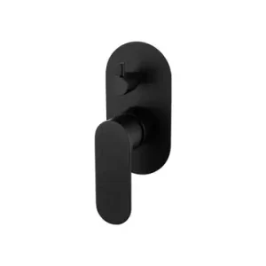 Spectra Matte Black Shower Diverter Mixer Trim Kit & Body Lead Free