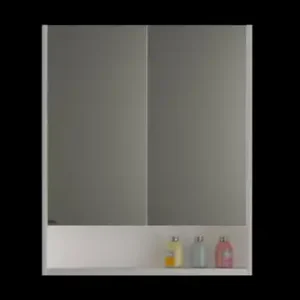 Stora Shaving Cabinet With Undershelf Gloss White – 600