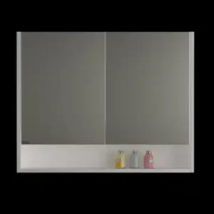 Stora Shaving Cabinet With Undershelf Gloss White – 900