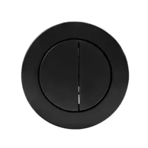 Toilet Cistern Button Round Matte Black – Suits 48mm Hole