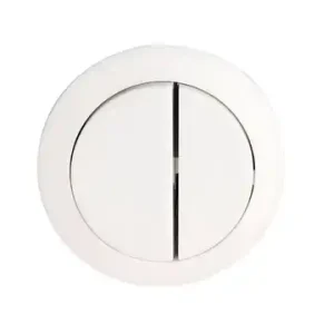 Toilet Cistern Button Round White – Suits 48mm Hole