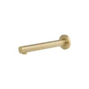 Vespa Fixed Bath Spout 200mm Brushed Gold