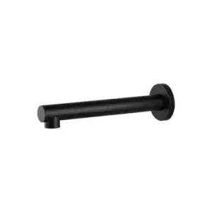 Vespa Fixed Bath Spout 200mm Matte Black